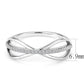 MADA046 - High polished (no plating) Stainless Steel Ring with AAA Grade CZ  in Clear