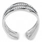 MADA047 - High polished (no plating) Stainless Steel Ring with AAA Grade CZ  in Clear