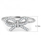 MADA057 - High polished (no plating) Stainless Steel Ring with AAA Grade CZ  in Clear
