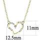 MADA095 - IP Gold(Ion Plating) Stainless Steel Chain Pendant with AAA Grade CZ  in Clear