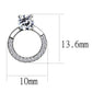 MADA208 - High polished (no plating) Stainless Steel Earrings with AAA Grade CZ  in Clear