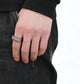 MADA279 - High polished (no plating) Stainless Steel Ring with AAA Grade CZ  in Clear