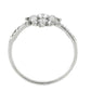 MADA317 - No Plating Stainless Steel Ring with AAA Grade CZ  in Clear