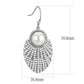 MADA330 - No Plating Stainless Steel Earrings with Synthetic Pearl in White