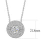 MADA335 - No Plating Stainless Steel Necklace with AAA Grade CZ  in Clear