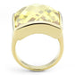 MALO1251 - Gold Brass Ring with AAA Grade CZ  in Topaz