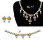 MALO1453 - Rhodium Brass Jewelry Sets with AAA Grade CZ  in Multi Color