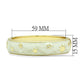 MALO2146 - Flash Gold White Metal Bangle with Top Grade Crystal  in Clear