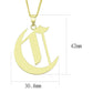MALO228 - Gold Brass Chain Pendant with No Stone