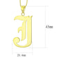 MALO230 - Gold Brass Chain Pendant with No Stone