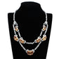 MALO2326 - Rhodium Brass Jewelry Sets with AAA Grade CZ  in Champagne