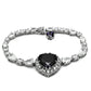 MALO2327 - Rhodium Brass Jewelry Sets with AAA Grade CZ  in Amethyst