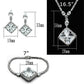 MALO2341 - Rhodium Brass Jewelry Sets with AAA Grade CZ  in Clear