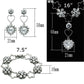 MALO2357 - Rhodium Brass Jewelry Sets with AAA Grade CZ  in Clear