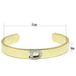 MALO2573 - Gold+Rhodium White Metal Bangle with Top Grade Crystal  in Clear