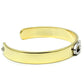 MALO2576 - Gold+Rhodium White Metal Bangle with Top Grade Crystal  in Clear