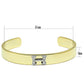 MALO2577 - Gold+Rhodium White Metal Bangle with Top Grade Crystal  in Clear