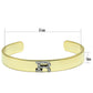 MALO2587 - Gold+Rhodium White Metal Bangle with Top Grade Crystal  in Clear