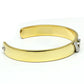 MALO2591 - Gold+Rhodium White Metal Bangle with Top Grade Crystal  in Clear