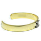 MALO2593 - Gold+Rhodium White Metal Bangle with Top Grade Crystal  in Clear