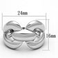 MALO2962 - Rhodium Brass Ring with No Stone