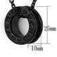 MALO3088 - TIN Cobalt Black Brass Chain Pendant with No Stone