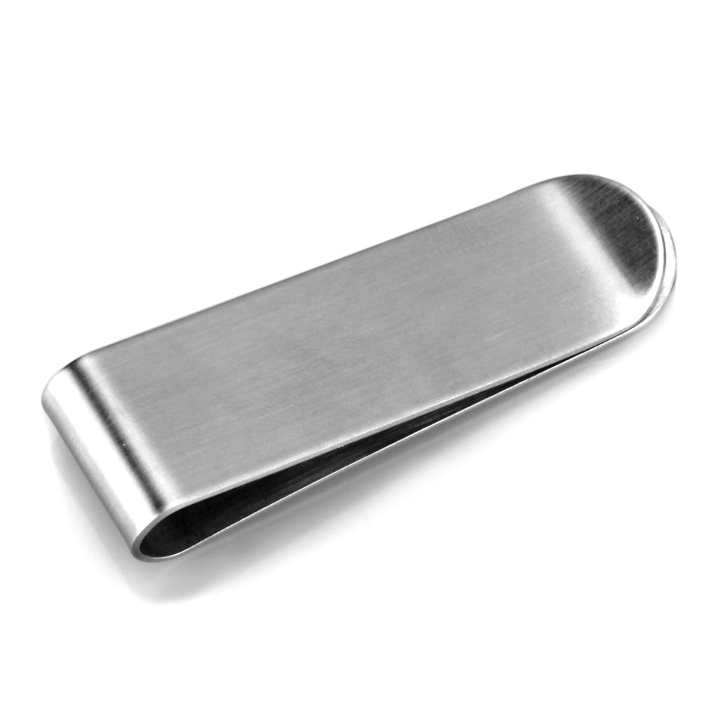 MALO3379 - High polished (no plating) Stainless Steel Money clip with No Stone