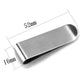 MALO3379 - High polished (no plating) Stainless Steel Money clip with No Stone