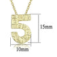 MALO3468 - Flash Gold Brass Chain Pendant with Top Grade Crystal  in Clear