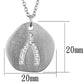 MALO3478 - Rhodium+Brushed Brass Chain Pendant with Top Grade Crystal  in Clear