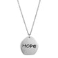 MALO3480 - Rhodium+Brushed Brass Chain Pendant with Top Grade Crystal  in Clear