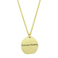 MALO3481 - Gold Brass Chain Pendant with Top Grade Crystal  in Clear