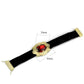 MALO3671 - Gold & Brush Brass Bracelet with Synthetic Synthetic Glass in Siam