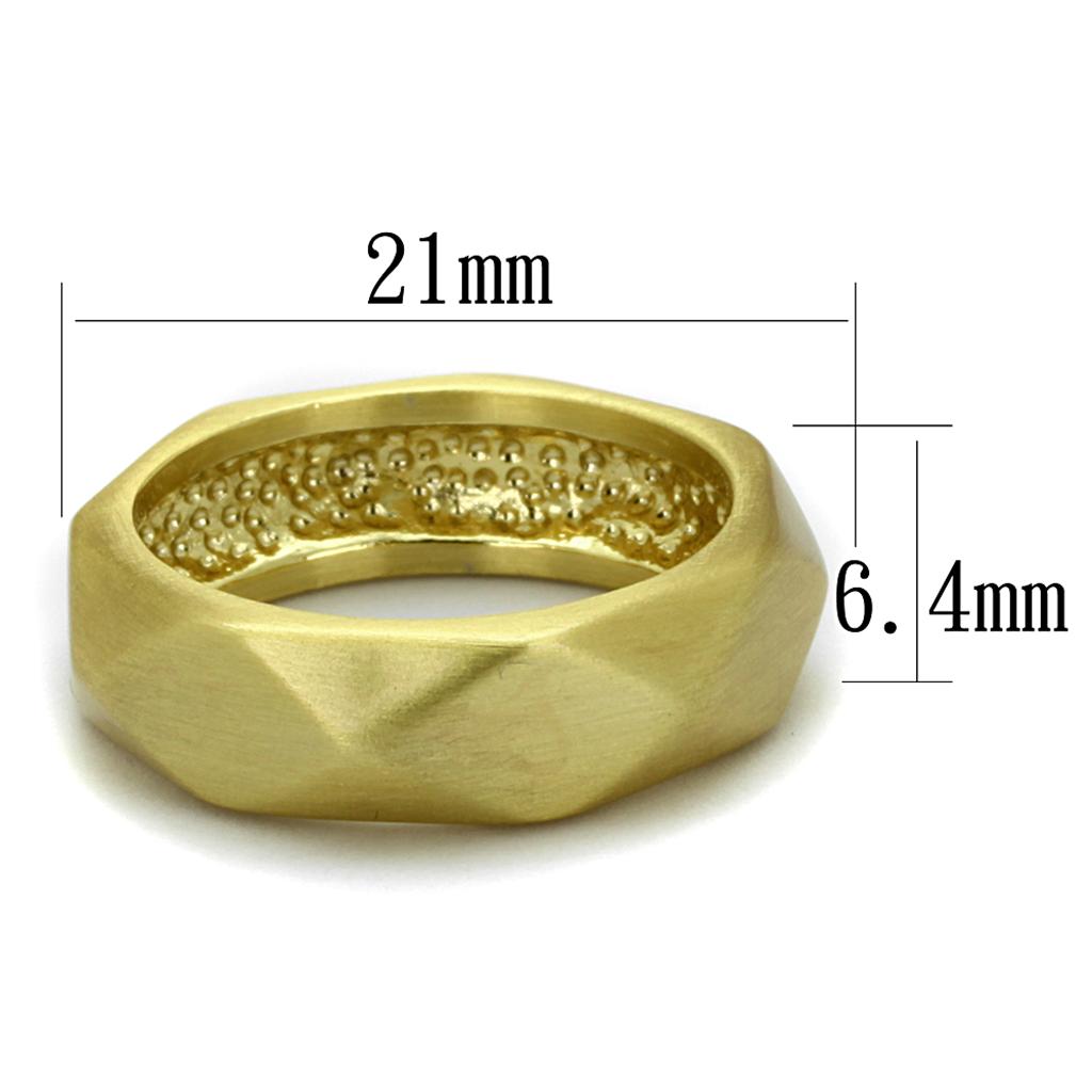 MALO3895 - Gold & Brush Brass Ring with No Stone