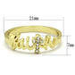 MALO3963 Flash Gold Brass Ring with Top Grade Crystal in K2