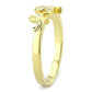 MALO3965 - Flash Gold Brass Ring with Top Grade Crystal  in Clear