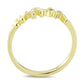 MALO3966 - Flash Gold Brass Ring with Top Grade Crystal  in Clear