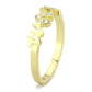 MALO3966 - Flash Gold Brass Ring with Top Grade Crystal  in Clear