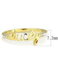 MALO3971 - Flash Gold Brass Ring with Top Grade Crystal  in Clear