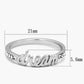 MALO3974 - Rhodium Brass Ring with Top Grade Crystal  in Clear