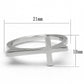MALO3978 - Rhodium Brass Ring with No Stone
