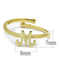MALO3994 - Flash Gold Brass Ring with No Stone