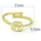 MALO3996 - Flash Gold Brass Ring with No Stone