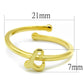 MALO3998 - Flash Gold Brass Ring with No Stone