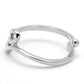 MALO3999 - Rhodium Brass Ring with No Stone