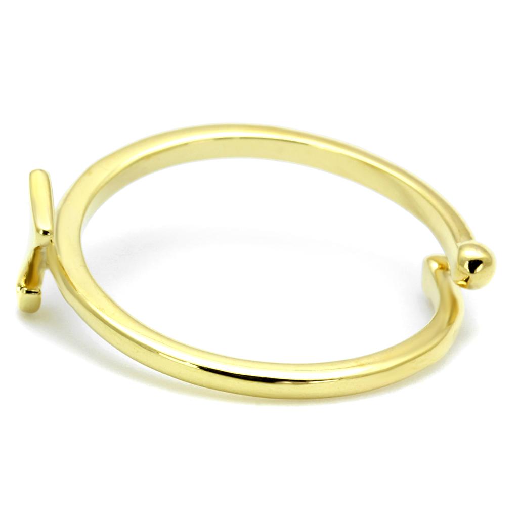MALO4004 - Flash Gold Brass Ring with No Stone