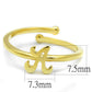 MALO4006 - Flash Gold Brass Ring with No Stone