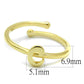 MALO4008 - Flash Gold Brass Ring with No Stone