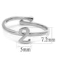 MALO4009 - Rhodium Brass Ring with No Stone