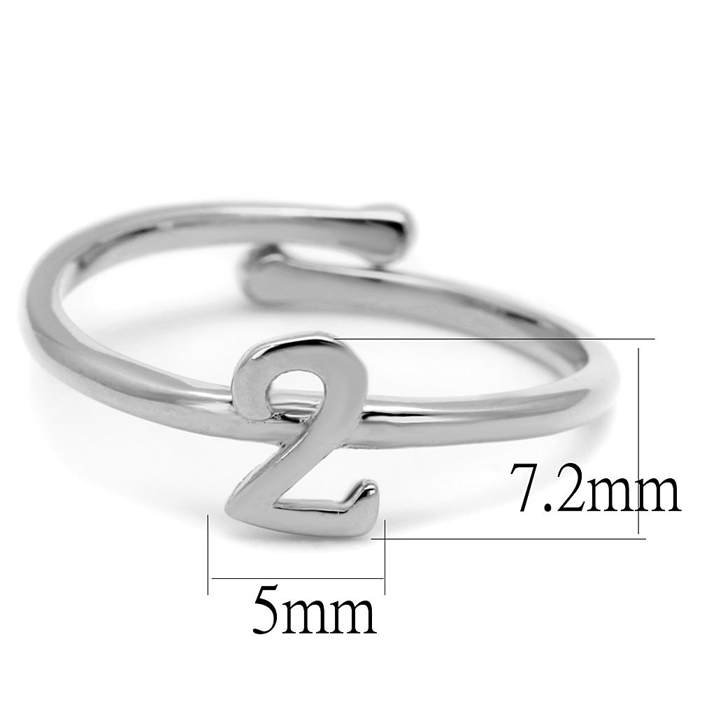 MALO4009 - Rhodium Brass Ring with No Stone